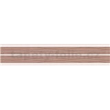 Samolepiaca bordúra pruhy hnedo-bežové 5 m x 5,8 cm