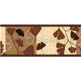 Samolepiace bordúry ginkgo listy tmavo hnedé 5 m x 6,9 cm