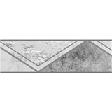 Samolepiace bordúry na stenu Art-Deco mramor tmavo sivý 5 m x 5,8 cm