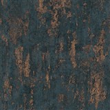 Vliesové tapety na stenu Casual Chic moderná vertikálna stierka tmavo modrá s bronzovými odleskami