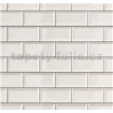 Dekoratívny obklad na stenu Ceramics Metro biely šírka 67,5 cm x 20 m