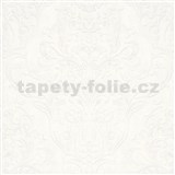 Vliesové tapety IMPOL City Glam zámocký vzor biely s metalickým odleskom