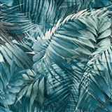 Vliesové tapety na stenu IMPOL Collection Tropical Jungle modrá