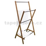 Nemý sluha Scandinavian WOOD/BLACK rozmer 109 x 57,5 x 4,5 cm
