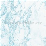Samolepiace tapety  - mramor modro-sivý 90 cm x 15 m - POSLEDNÉ METRE