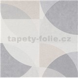 Vliesové tapety na stenu Elle Decoration geometrický vzor svetlo hnedo-sivý