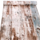 Samolepiace tapety drevo rustik s modrou patinou 45 cm x 10 m
