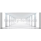 Vliesové fototapety biela chodba rozmer 375 cm x 150 cm