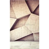 Vliesové fototapety 3D geometrické tvary rozmer 150 cm x 250 cm - POSLEDNÉ KUSY