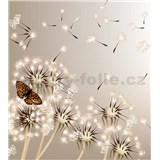 Vliesové fototapety púpavy a motýle rozmer 225 cm x 250 cm