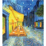 Vliesové fototapety terasa kaviarne v noci - Vincent Van Gogh rozmer 225 cm x 250 cm
