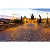 Vliesové fototapety Praha Karlov most rozmer 375 cm x 250 cm