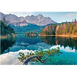 Vliesové fototapety jazero Eibsee rozmer 368 cm x 254 cm