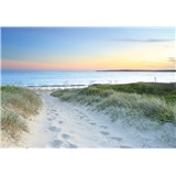 Vliesové fototapety západ slnka na pláži rozmer 368 cm x 254 cm