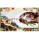 Fototapety Michelangelo Stvoření Adama, rozmer 368 cm x 254 cm