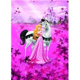 Fototapeta Disney Princezná a biely kôň rozmer 184 cm x 254 cm