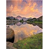 Fototapeta horské jazero, rozmer 184 x 254 cm - POSLEDNÍ KUSY