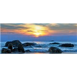 Vliesové fototapety západ slnka nad morom, rozmer 250 x 104 cm
