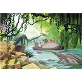 Fototapety Disney Jungle Book plávanie s Balúom rozmer 368 cm x 254 cm - POSLEDNÝ KUS