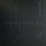 Samolepiace tapety čierne drevo - renovácia dverí - 90 cm x 210 cm