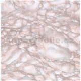 Samolepiace tapety mramor ružovo-hnedý Carrara 45 cm x 15 m