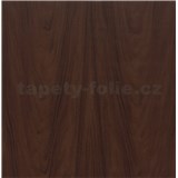 Samolepiace tapety drevo vlašského orecha tmavé - renovácia dverí - 90 cm x 210 cm