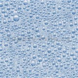 Samolepiace tapety - transparentné modré kvapky vody - 45 cm x 15 m