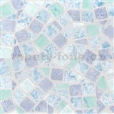 Samolepiace tapety mozaika modrá - 45 cm x 15 m