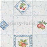 Samolepiace tapety - kachličky s ovocím 45 cm x 15 m