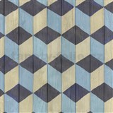 Samolepiace tapety drevené dosky modro-hnedé 45 cm x 15 m