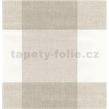Samolepiace tapety štvorce hnedo-biele - 45cm x 15 m