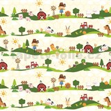 Samolepiace tapety FARM - 45 cm x 15 m