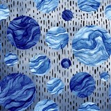 Samolepiace tapety DOTS modré - 45 cm x 5 m