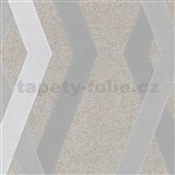 Vliesové tapety na stenu IMPOL Giulia 3D hrany hnedé