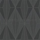 Vliesové tapety na stenu IMPOL Giulia Art-Deco vzor čierny so striebornými kontúrami