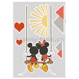 Samolepky na stenu Disney Mickey Swing rozmer 50 cm x 70 cm