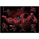 Samolepky na stenu Disney Deadpool - akcie rozmer 100 cm x 70 cm