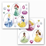 Samolepky na sklo Disney Princess rozmer 31 cm x 31 cm