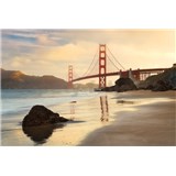 Vliesové fototapety most Golden Gate rozmer 368 cm x 248 cm - POSLEDNÉ KUSY