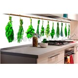 Samolepiace tapety za kuchynskú linku bylinky rozmer 180 cm x 60 cm