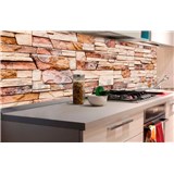 Samolepiace tapety za kuchynskú linku kamenná stena rozmer 180 cm x 60 cm