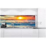 Samolepiace tapety za kuchynskú linku západ slnka na pobrežiu rozmer 180 cm x 60 cm