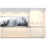 Samolepiace tapety za kuchynskú linku les v hmle rozmer 350 cm x 60 cm