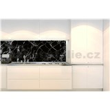 Samolepiace tapety za kuchynskú linku čierny mramor rozmer 350 cm x 60 cm