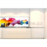 Samolepiace tapety za kuchynskú linku farebný abstrakt rozmer 350 cm x 60 cm