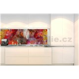 Samolepiace tapety za kuchynskú linku farebná abstraktná stena rozmer 350 cm x 60 cm