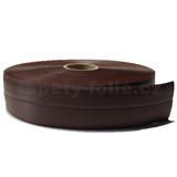 ZVYŠKOVÁ METRÁŽ - Podlahová lemovka z PVC tmavo hnedá 5,3 cm