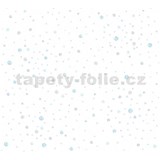 Detské vliesové tapety na stenu Little Stars balóniky modro-hnedé