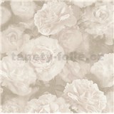 Vliesové tapety IMPOL New Studio kvetinový vzor bielo-sivý