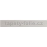 Samolepiace ukončovacie pásiky strieborný lesklý 1,8 cm x 5 m
